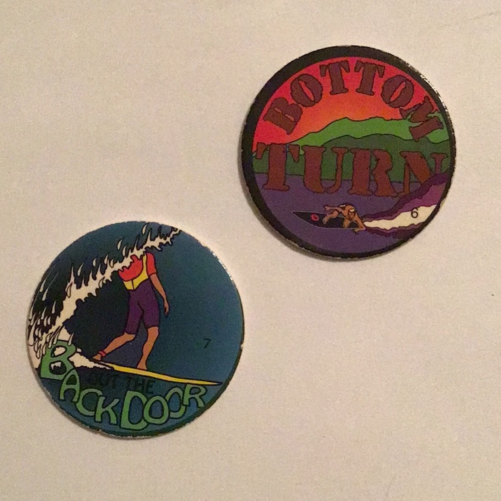 Lot of 2 Carton POGS BOTTOM TURN #6 and OUT the  BACKDOOR #7